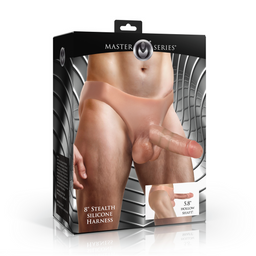 Xr brands Stealth Hollow Siliconen Strap-On Harnas - 8 / 20 cm (848518059574)