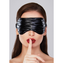 Allure Butter Soft - Faux Leather Mask met Ruffles - One Size (883045910974)