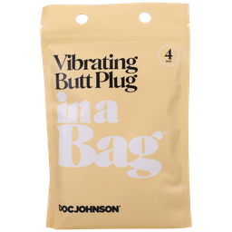 Doc johnson Vibrerende Butt Plug - 4 / 10 cm - Zwart (782421087579)