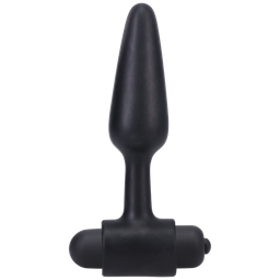 Doc johnson Vibrerende Butt Plug - 4 / 10 cm - Zwart (782421087579)