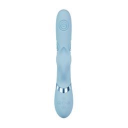Vive by shots Fronda - G-Spot Vibrerende en Kloppende Blad Clitorisstimulator - Blauw (8714273059055)
