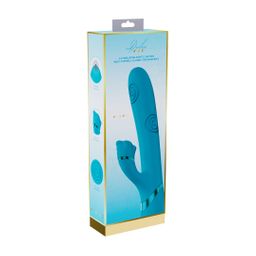 Vive by shots Fiore - G-Spot Air Wave Vibrerende en Kloppende Flared Clitorale Stimulator - Blauw (8714273059024)