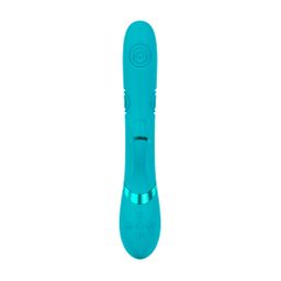 Vive by shots Fiore - G-Spot Air Wave Vibrerende en Kloppende Flared Clitorale Stimulator - Blauw (8714273059024)