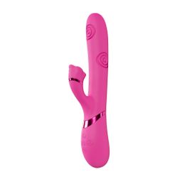 Vive by shots Fiore - G-Spot Air Wave Vibrerende en Kloppende Flared Clitorale Stimulator - Roze (8714273059048)