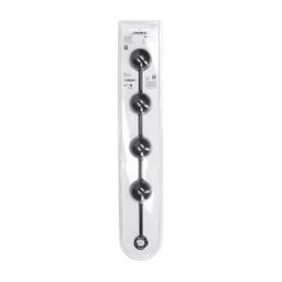 Levelz by shots Siliconen Ronde Anale Ballen - XXL - 60mm - Zwart (8714273069870)