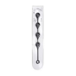Levelz by shots Siliconen Waterdruppel Anale Ballen - XL - 50mm - Zwart (8714273069856)