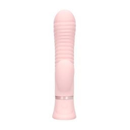 Loveline by shots Mystique - Geribbelde Konijnen Vibrator - Roze (8714273058485)