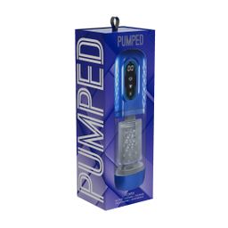Pumped by shots Vortex - Suction Rotation and Thrusting Masturbator Pump - Metallic Blue (8714273061386)