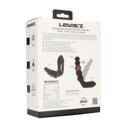 Levelz by shots Vibrerende Verwarmende Buigbare Tapping Beaded Siliconen Prostaat Stimulator - Zwart (8714273067616)