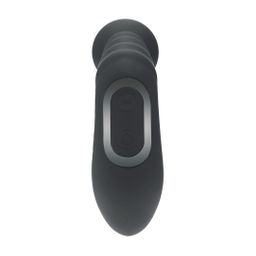 Levelz by shots Vibrerende Verwarmende Buigbare Tapping Beaded Siliconen Prostaat Stimulator - Zwart (8714273067616)