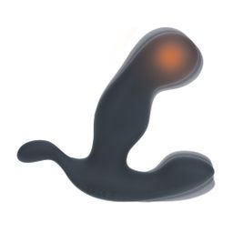 Levelz by shots Verwarmende en Vibrerende Silicone Prostaat Stimulator - Zwart (8714273067654)