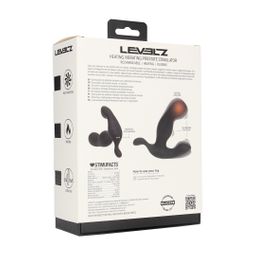 Levelz by shots Verwarmende en Vibrerende Silicone Prostaat Stimulator - Zwart (8714273067654)
