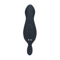 Levelz by shots Verwarmende en Vibrerende Silicone Prostaat Stimulator - Zwart (8714273067654)