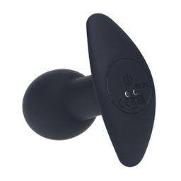 Levelz by shots Enkele Gloeilamp Vibrerende Siliconen Anale Plug - Zwart (8714273067531)