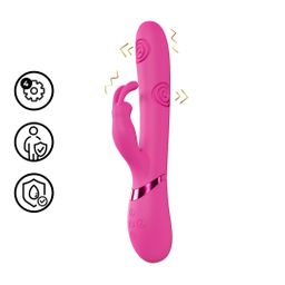 Vive by shots Mimi - G-Spot Vibrerende en Tikkende Konijn - Roze (8714273059017)