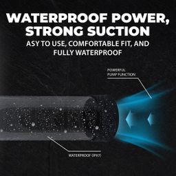 Pumped by shots MegaLift - Automatische Waterdichte Penis Pomp - Zwart (8714273059529)