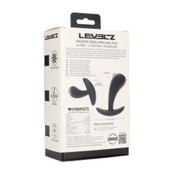 Levelz by shots Vibrerende Siliconen Prostaat Stimulator Anale Plug - M - Zwart (8714273067456)