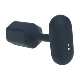 Levelz by shots Hexagonale Vibrerende Siliconen Anale Plug - M - Zwart (8714273067494)