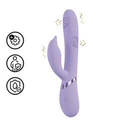 Vive by shots Pallina - G-Spot Vibrerende en Tikken Parels Clitorale Stimulator - Lavendel (8714273059093)
