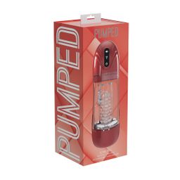 Pumped by shots SonicPull - Suction and Vibration Masturbator Pump - Multimedia Enhanced - Metallic Red (8714273061430)