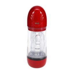Pumped by shots SonicPull - Suction and Vibration Masturbator Pump - Multimedia Enhanced - Metallic Red (8714273061430)