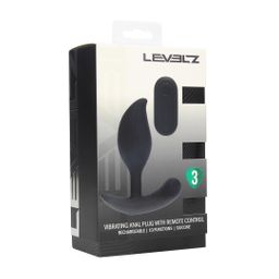 Levelz by shots Afstandsbediening Vibrerende Vloeibare Siliconen Anale Plug - Zwart (8714273067937)