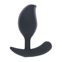 Levelz by shots Afstandsbediening Vibrerende Vloeibare Siliconen Anale Plug - Zwart (8714273067937)