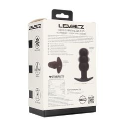 Levelz by shots Tri Bulb Vibrerende Siliconen Anale Plug - Zwart (8714273067555)