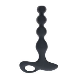 Levelz by shots Afstandsbediening Parels Vibrerende Siliconen Anale Plug - Zwart (8714273068200)