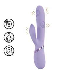 Vive by shots Fronda - G-Spot Vibrerende en Tikken Blad Clitorisstimulator - Lavendel (8714273059062)