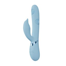 Vive by shots Pallina - G-Spot Vibrerende en Tikken Kralen Clitorisstimulator - Blauw (8714273059086)