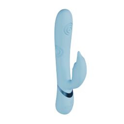 Vive by shots Pallina - G-Spot Vibrerende en Tikken Kralen Clitorisstimulator - Blauw (8714273059086)