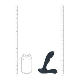 Levelz by shots Vibrerende en Tikken Siliconen Prostaat Massager met Bal Stimulator - Zwart (8714273067890)