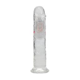Realrock by shots LED Vibrating Straight Cock - 7 / 18 cm - Transparent (8714273059628)