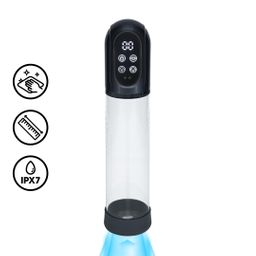 Pumped by shots Engage - Automatische Waterdichte Penis Pomp en Masturbator - Gun Metal (8714273059505)