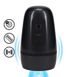 Pumped by shots Pulsar - Negative Pressure Suction and Vibration Masturbator Pump - Gun Metal (8714273061461)