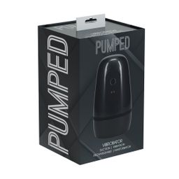 Pumped by shots Pulsar - Negative Pressure Suction and Vibration Masturbator Pump - Gun Metal (8714273061461)