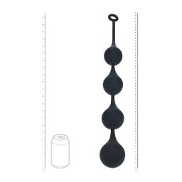 Levelz by shots Siliconen Waterdruppel Anale Ballen - XXL - 60mm - Zwart (8714273069894)