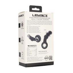 Levelz by shots Vibrerende Parelsilicone Prostaatmassager met Lussysteem - Zwart (8714273067357)