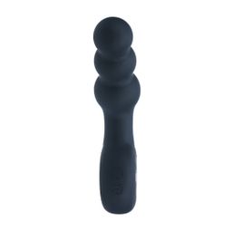 Levelz by shots Vibrerende Parelsilicone Prostaatmassager met Lussysteem - Zwart (8714273067357)