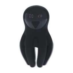 Levelz by shots Digitale Vibrerende Silicone Penis Hoofd Stimulator met Tentakels - Zwart (8714273067593)