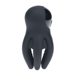 Levelz by shots Digitale Vibrerende Silicone Penis Hoofd Stimulator met Tentakels - Zwart (8714273067593)