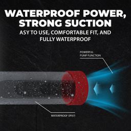 Pumped by shots MegaLift - Automatische Waterdichte Penis Pomp - Metallic Rood (8714273059536)