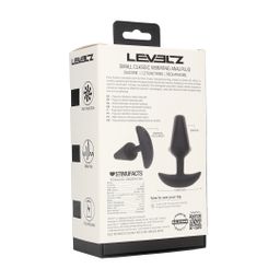 Levelz by shots Classic Vibrerende Siliconen Anale Plug - S - Zwart (8714273067395)