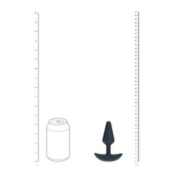 Levelz by shots Classic Vibrerende Siliconen Anale Plug - S - Zwart (8714273067395)