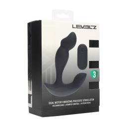Levelz by shots Dual Motor Afstandsbediening Dual Motor Vibrerende Vloeibare Siliconen Prostaat Stimulator - Zwart (8714273067975)