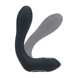 Levelz by shots Vibrerende Verwarmende Buigbare Tapping Silicone Prostaat Stimulator - Zwart (8714273067630)