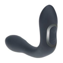 Levelz by shots Vibrerende Verwarmende Buigbare Tapping Silicone Prostaat Stimulator - Zwart (8714273067630)