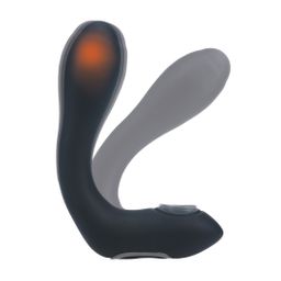 Levelz by shots Vibrerende Verwarmende Buigbare Tapping Silicone Prostaat Stimulator - Zwart (8714273067630)