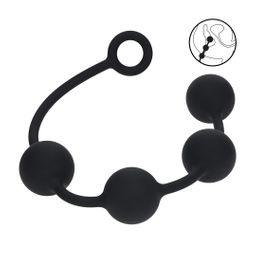 Levelz by shots Ronde Siliconen Anale Ballen - XL - 50mm - Zwart (8714273068392)